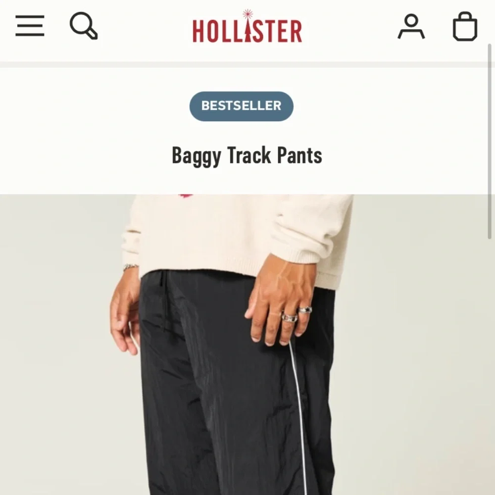 Hollister Baggy Track Pants - Picture 4 of 4
